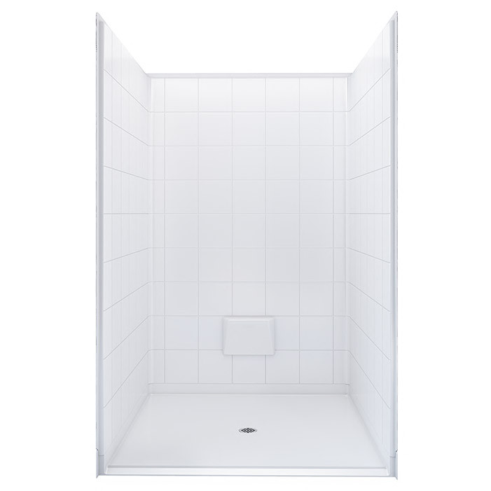 5 piece shower stall without accessories 