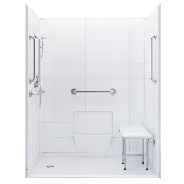 freedom shower with grab bars 