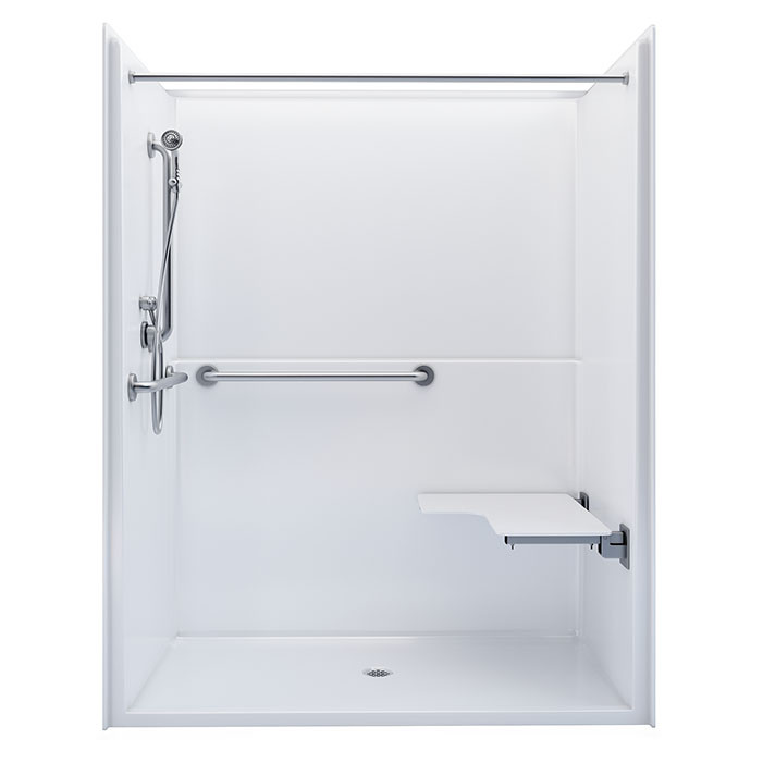 e accessible shower with accessories 