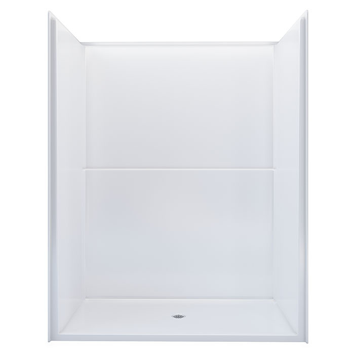one piece accessible shower stall 