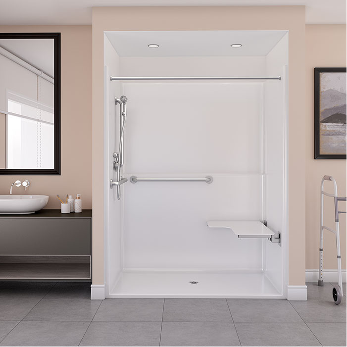 one piece accessible shower