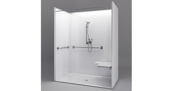 Roll in shower insert sale