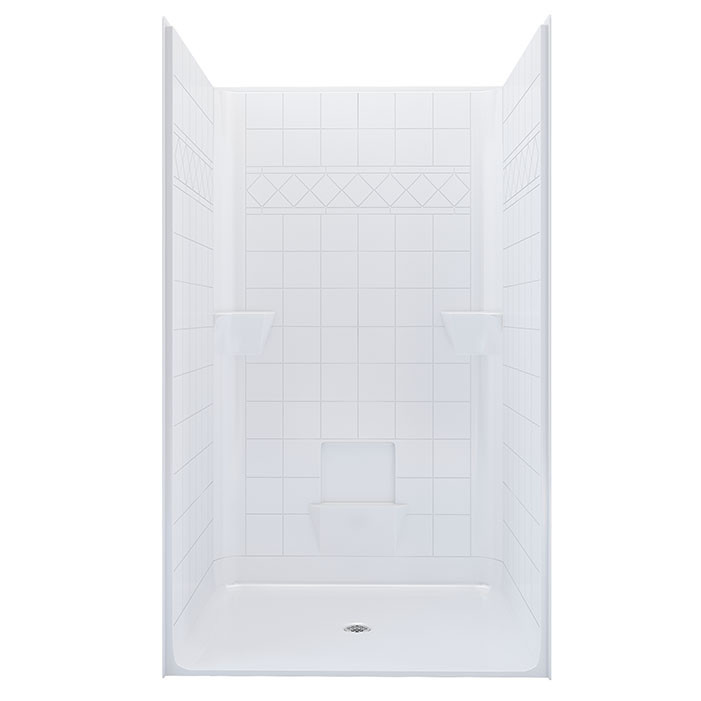 one piece accessible shower stall