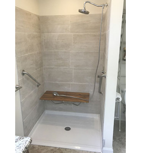 48 by 37 freedom shower pan created accessible shower