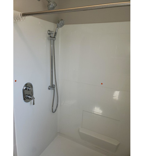 60 by 36 Freedom Shower installed