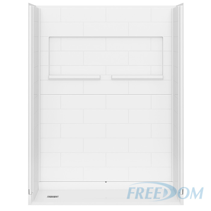 Freedom INSPIRE Accessible Shower 60" x 33", LEFT drain