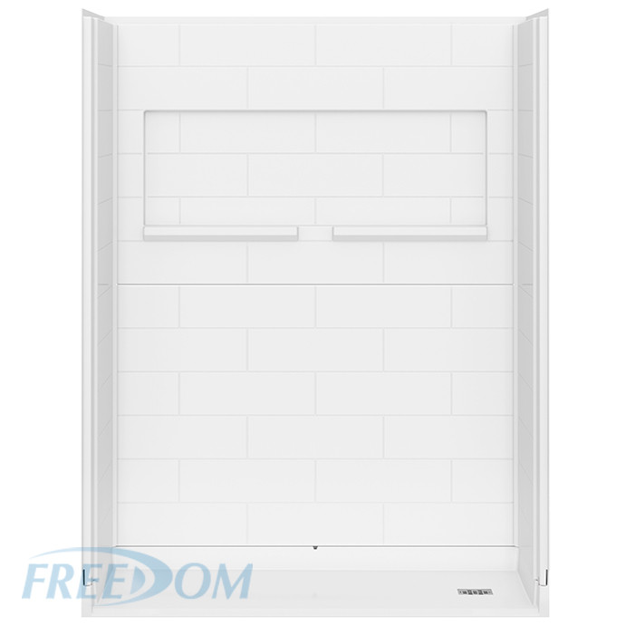 Freedom INSPIRE Accessible Shower 60" x 33", RIGHT drain