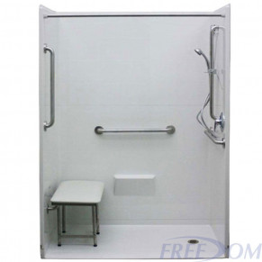 Handicapped Accessible Showers | Roll-In Shower Stalls| Freedom Showers™