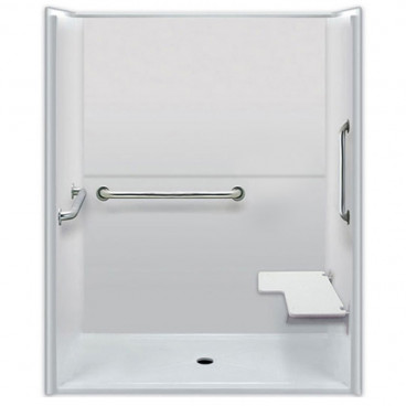 Freedom Accessible Shower, Right Seat, 1 Piece (60