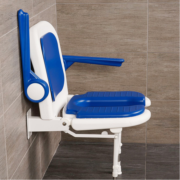 u shaped shower seat with arms