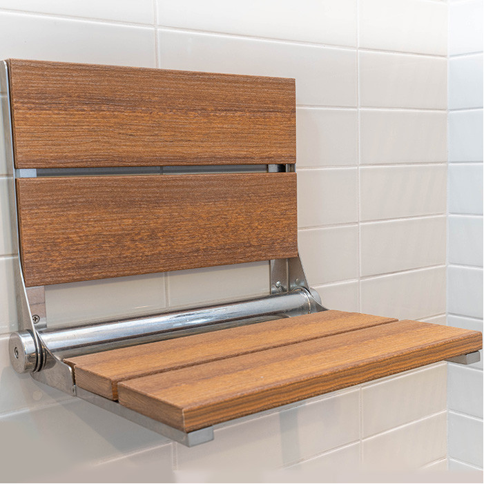 Antique Mahogany shower bench - LuxeWood