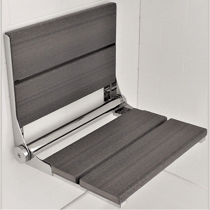 Driftwood Gray shower bench - Luxe wood