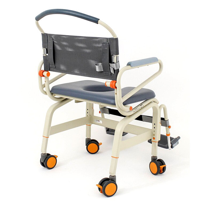 roll in ShowerBuddy XXL 26" wide seat back view