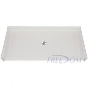Handicap Accessible Shower Pans Barrier Free Base 60 X 37 Freedom Accessible Shower Pan Center Drain