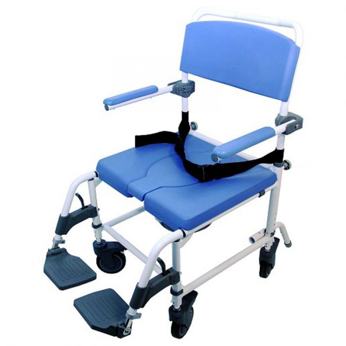 Rolling Commode Chair for Showers 20" wide seat